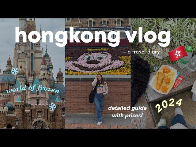 HONG KONG travel vlog  Disneyland day! World of Frozen ️️ + updated prices! | Sittie Saheda