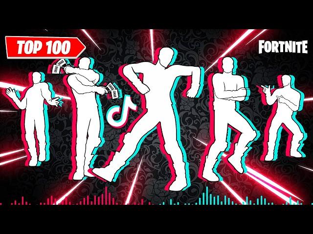 TOP 100 TIKTOK DANCES & EMOTES IN FORTNITE