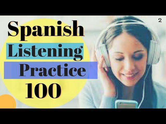 Learn Spanish \\ 100 Common Words In Context Improve Spanish Listening // Audio English/Spanish