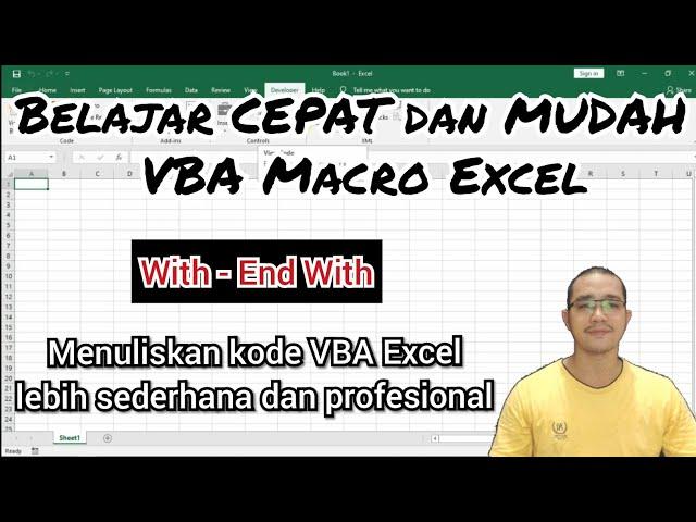 Menuliskan fungsi With-End With untuk menyederhanakan penulisan kode dan kelihatan lebih profesional