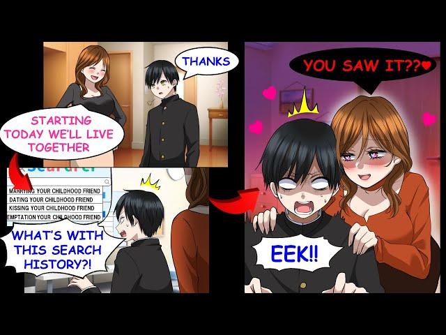 I Looked at My Older Childhood Friend’s Computer Search History at Her House…[Manga Dub][RomCom]