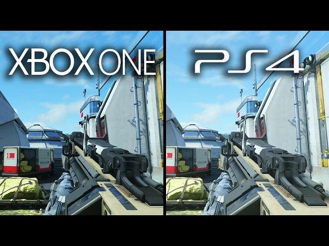 Xbox One vs Playstation 4 Advanced Warfare Graphics Comparison (XB1 PS4 Gameplay)