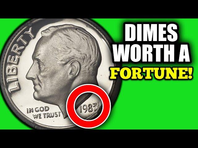 10 DIME COINS WORTH A FORTUNE!!