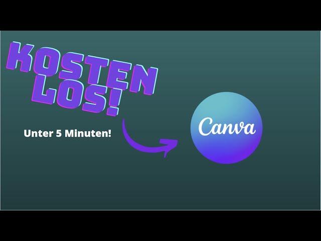 Canva Pro kostenlos bekommen in unter 5 Minuten!