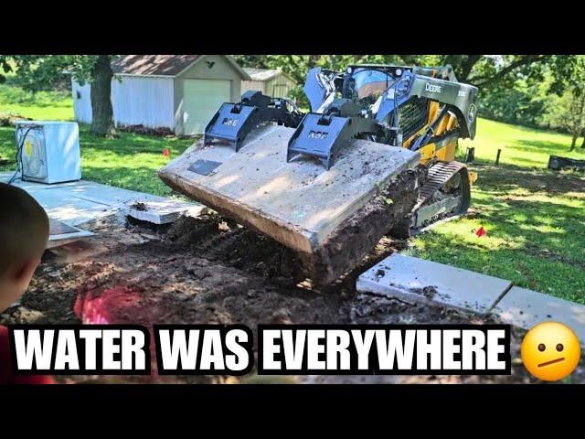 This Skid Steer Fixes our NIGHTMARE Drainage Problem on the #Homestead