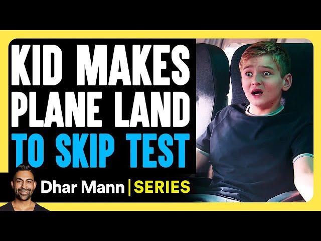 Mischief Mikey S1 E03: Kid Makes Plane Land To Skip Test | Dhar Mann Studios