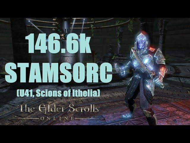 ESO - Stamina Sorcerer 146.6k PvE DPS Build - U41, Scions of Ithelia