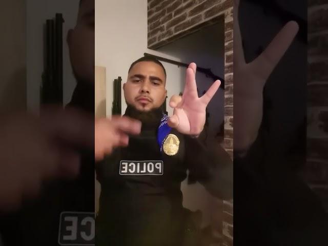 NLE CHOPPA GANG SIGNS TUTORIAL PT. 1 Blue Face Lil Loaded Cops LAPD Crips Compton Police HOW TO DO