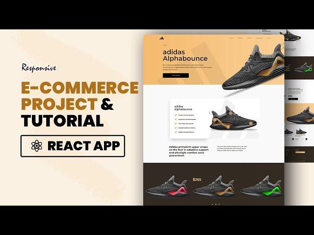 React JS Tutorial with Tailwind CSS -  Simple ecommerce Application | Download  Source Code