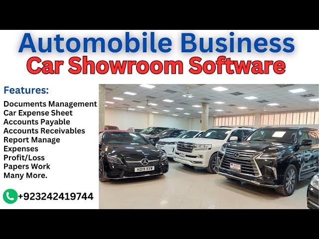 Car Dealership & Automobile Business Accounting Software Demo | Complete Management Solution