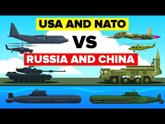 USA and NATO vs RUSSIA and CHINA - Who Would Win? - Military / Army Comparison