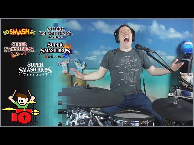 Drumming Through All Of The Main Menu Themes From Smash Bros In A Row!