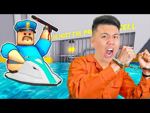 I Escaped Water BARRY'S PRISON RUN IN ROBLOX! (OBBY)