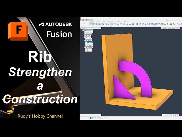 Autodesk Fusion 360 31 Rib (to strengthen a construction)