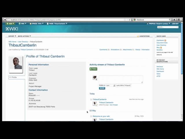 XWiki -  Homepage overview