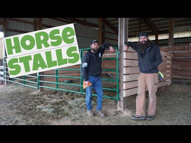 How to build easy horse stalls fast!