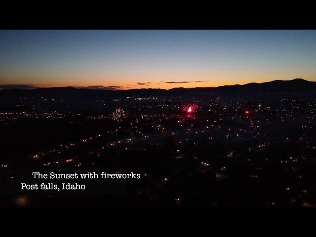 Post Falls, Idaho - Public Firework display - (DJI Mavic Mini Drone)