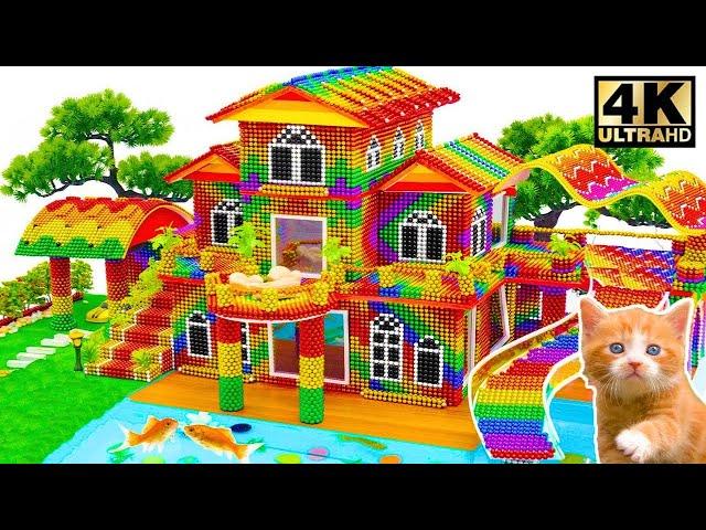 How To Make Future House Has Triple Fish Tank, Slime Play Pool And Frozen Slide From Magnet Balls