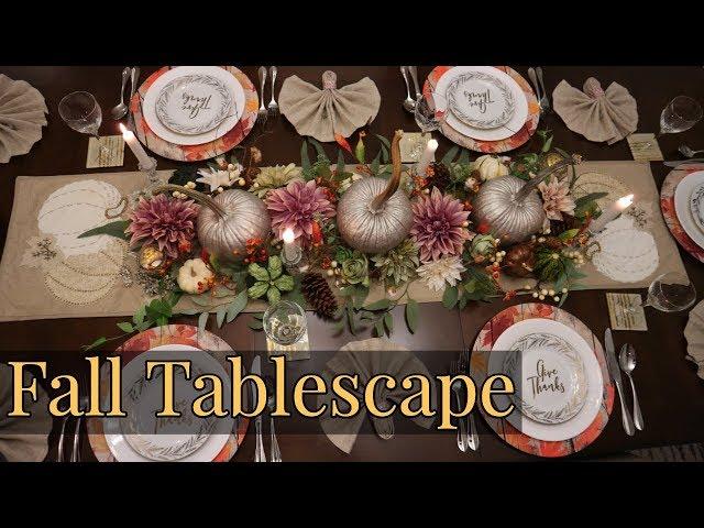 Fall Tablescape 2019/ Thanksgiving Tablescape/ Fall Centrepiece