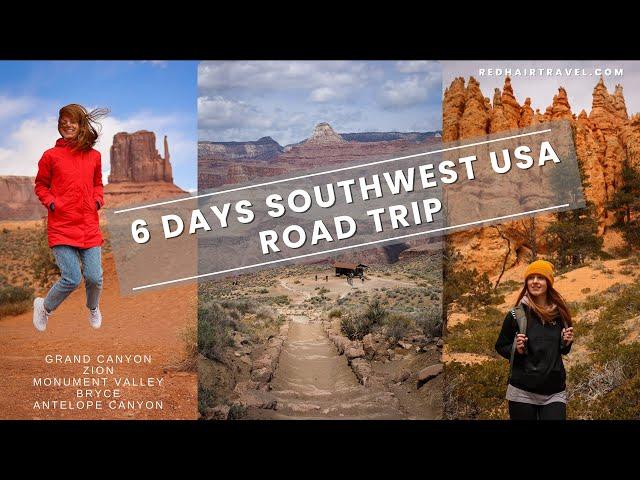 6 Days Southwest USA Road Trip Vlog | Grand Canyon, Monument Valley, Antelope Canyon, Zion, Bryce