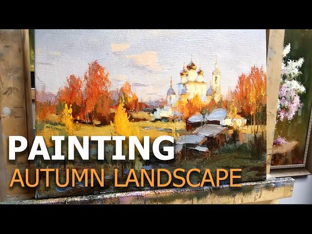 Painting autumn landscape #2