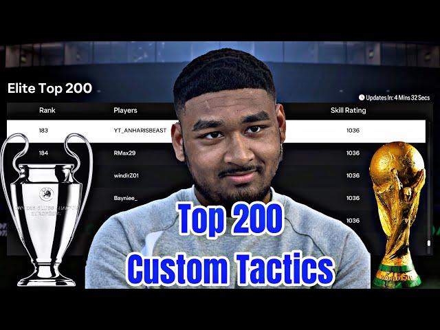 These CUSTOM TACTICS Got Me TOP 200 In The WORLD!!! Ea Fc 24