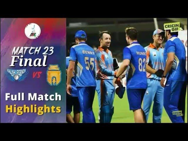 Apl 2018 Final Kabul Zwan vs Balkh legends Full Highlights HD