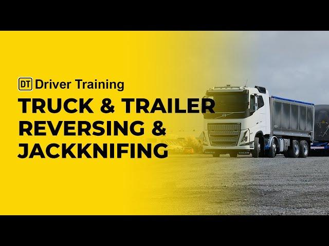 Truck and trailer reversing training course