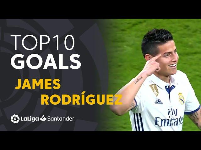 TOP 10 Goals James Rodríguez LaLiga Santander