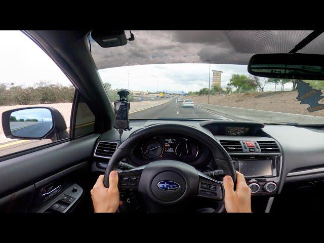 RAW SOUNDS of POV City Driving in My Subaru WRX STi! Tomei Straight Pipe & HKS BOV