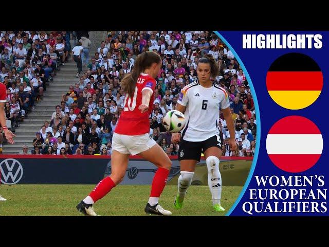 Germany vs Austria || HIGHLIGHTS || Women's Euro 2025 Qualifiers