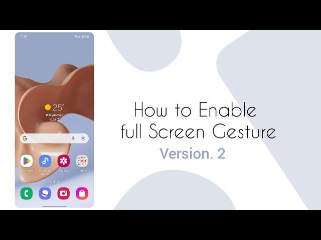 How to Enable Full Screen Gesture On Samsung Galaxy M02/A02 ( version 2 )