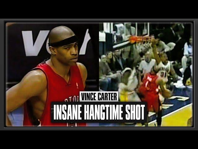 Vince Carter 21pts vs Pacers INSANE Hangtime Shot (2004.04.02)