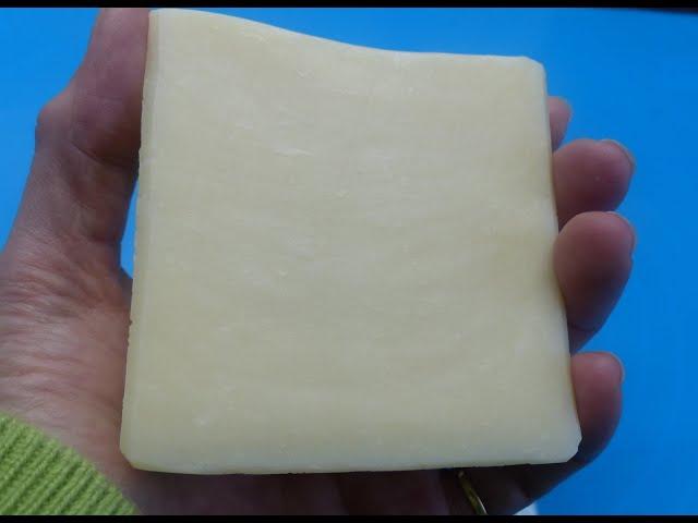 Vegan White Soap Made HOT PROCESS No Scent, No Color, No Castor Oil