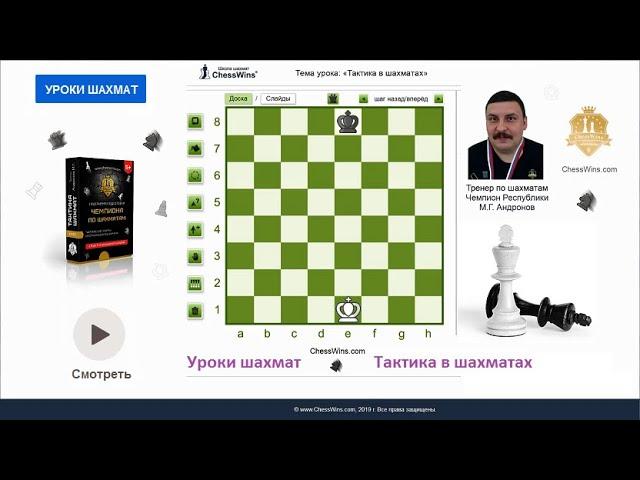 Уроки шахмат. Тактика шахмат