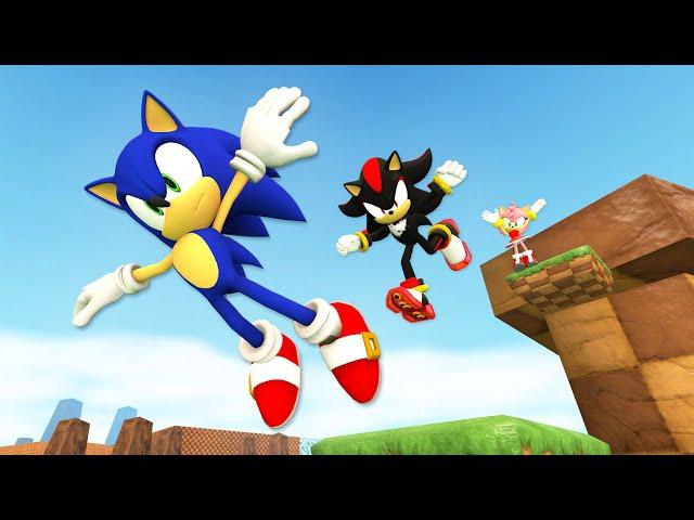 Sonic: Ragdolls Jumps & Falls [GMOD] - Episode 41