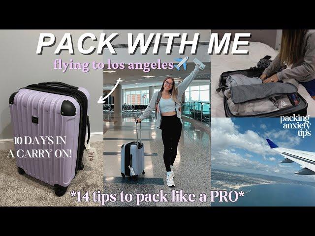 PACK WITH ME FOR VACATION *10 days in a carry on* | packing tips & tricks