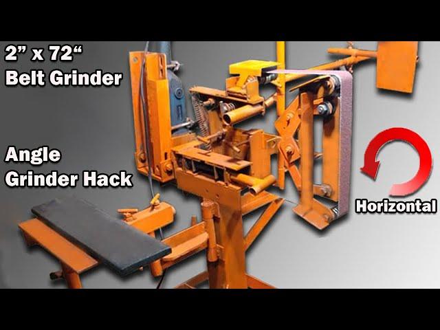 ️ $150 Horizontal Belt Grinder 2 x 72 | Angle Grinder Hack | Mesin Kertas Pasir