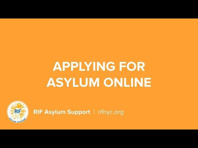 Filing for Asylum Online with USCIS