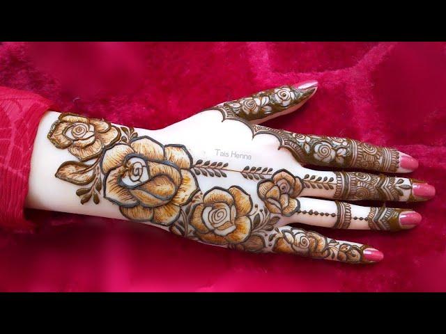 Beautiful Stylish Floral Mehndi Designs | Latest  Floral Henna Design For Back Hand | Mehndi designs