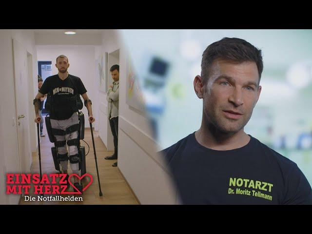 MOTORRAD-UNFALL mit SCHWERWIEGENDEN FOLGEN!‍ - Moritz besucht Patient zuhause | Einsatz mit Herz