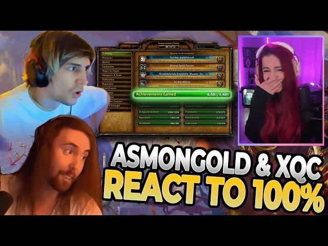 ASMONGOLD and XQC REACTS to Annie 100% Achievements