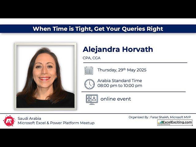 When Time is Tight, Get Your Queries Right with Alejandra Horvath