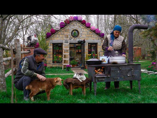 Cooking Village Style Chicken Paella with Fresh Garlic