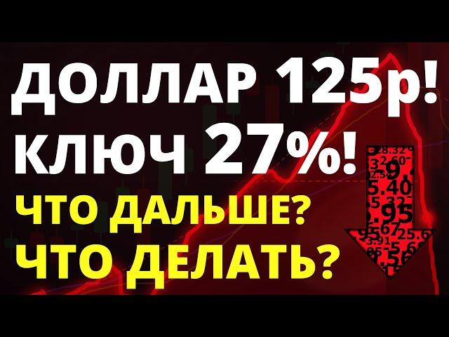 Доллар 125! Ставка 27! Курс доллара Девальвация Прогноз доллара январь Российская экономика