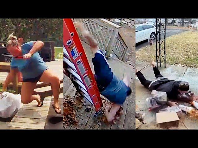 Hilarious Porch Slips and CCTV Fails  | FailArmy May Rewind