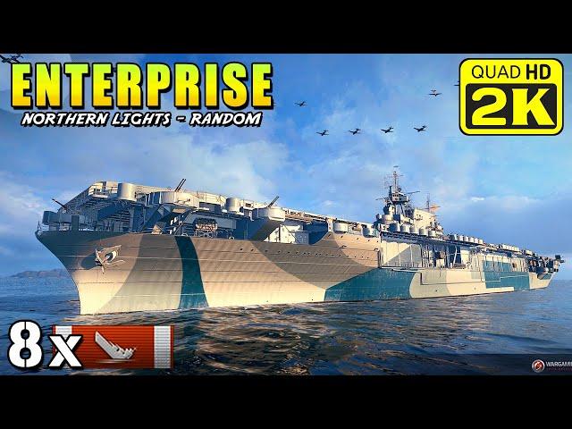 Aircraft carrier Enterprise - ate a Tier 10 battleship for breakfast