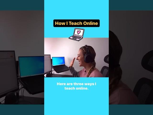 3 ways I teach online and earn income from home!   #onlineteaching