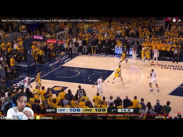 FlightReacts To #2 KNICKS at #6 PACERS | FULL GAME 3 HIGHLIGHTS | May 10, 2024!