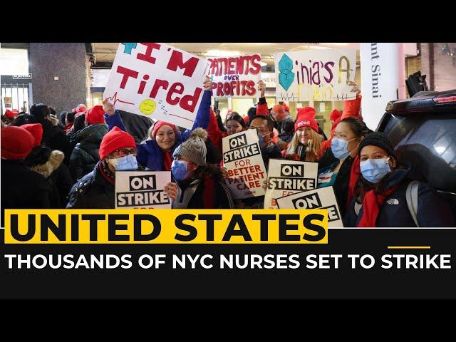 Thousands of NYC nurses set to strike over staffing, pay & patient safety